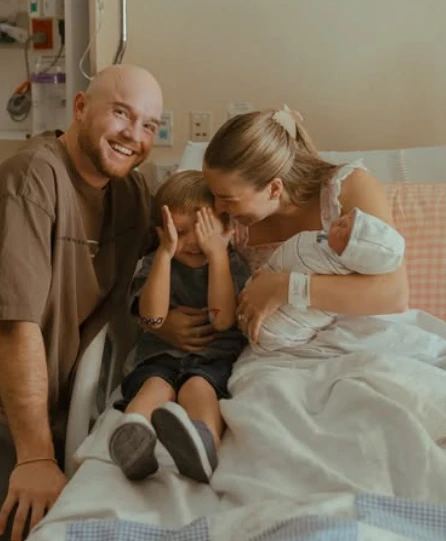 Hace dos meses nació Theodore, el segundo hijo de la familia.