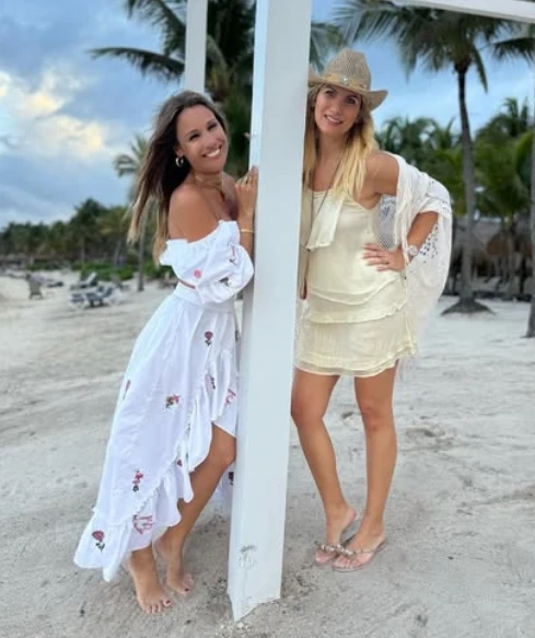 María en uno de los viajes para celebrar el cumpleaños de Pampita