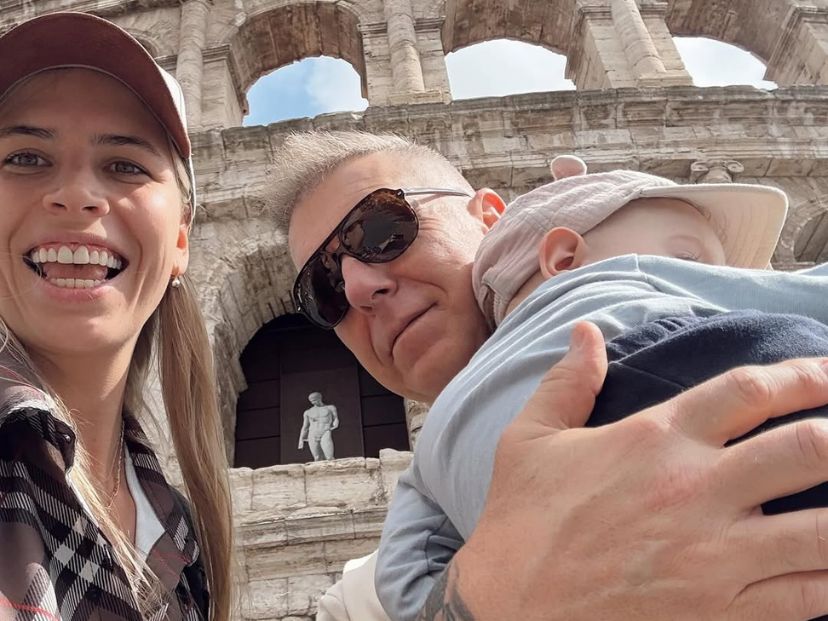 Las fotos de las vacaciones en familia de Alejandro Fantino y Coni Mosqueira en Roma