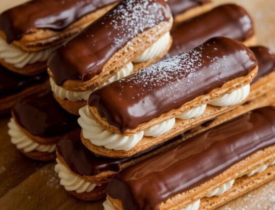 Éclair: la receta de los pastelitos franceses rellenos de crema pastelera y bañados en chocolate