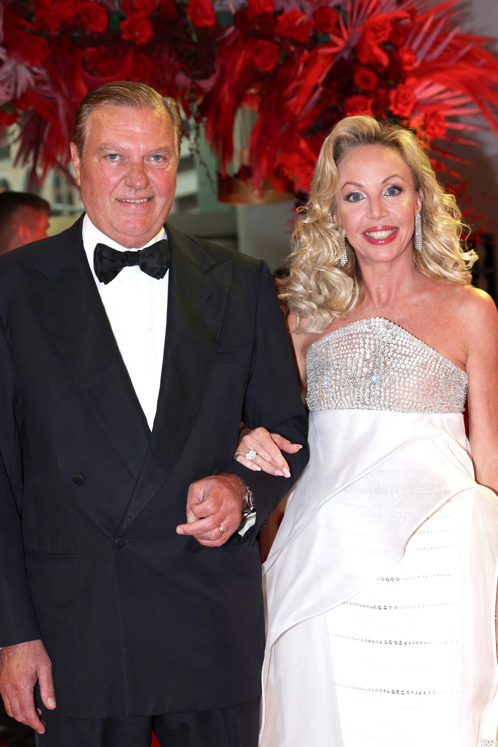 Charlène de Mónaco eligió un look elegante y chic para la cena de gala tras el GP