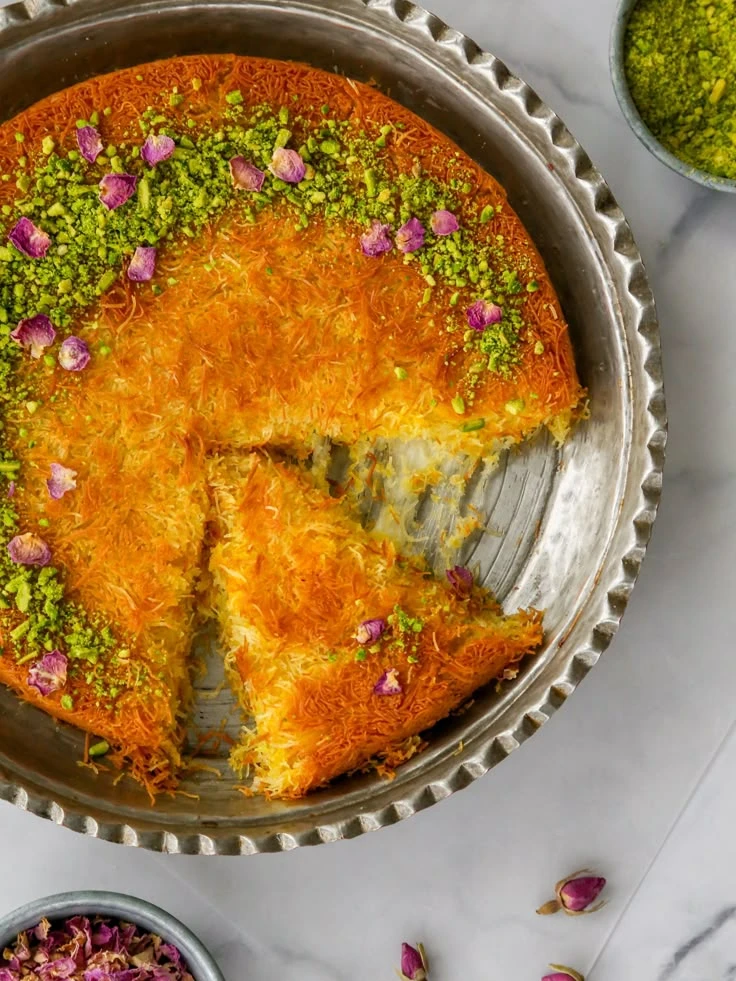Knafeh: la receta del pastel característico de Medio Oriente