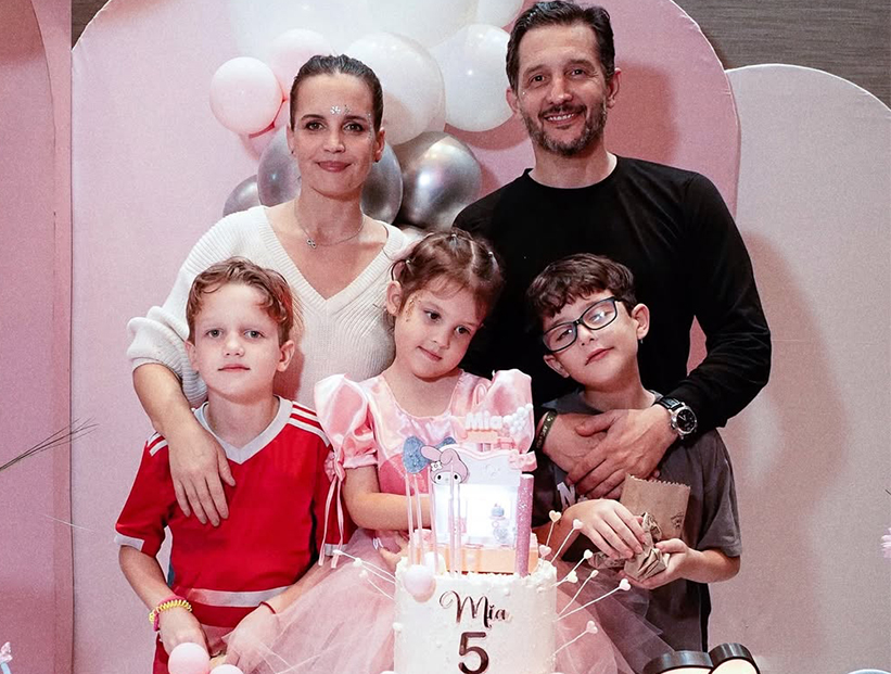 Mía, la hija de Sabrina Garciarena y Germán Paoloski, celebró sus 5 años con una encantadora fiesta temática de Hello Kitty