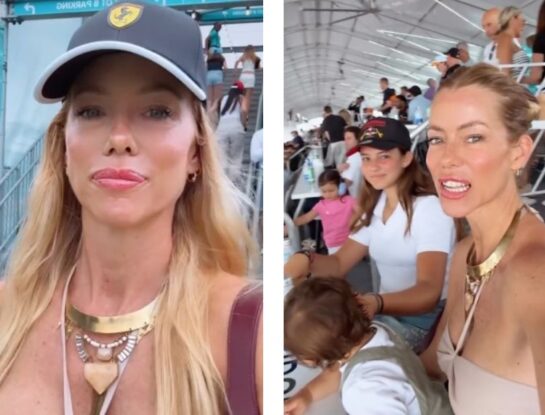 Las fotos de Nicole Neumann y sus hijos en la Fórmula 1 de Miami