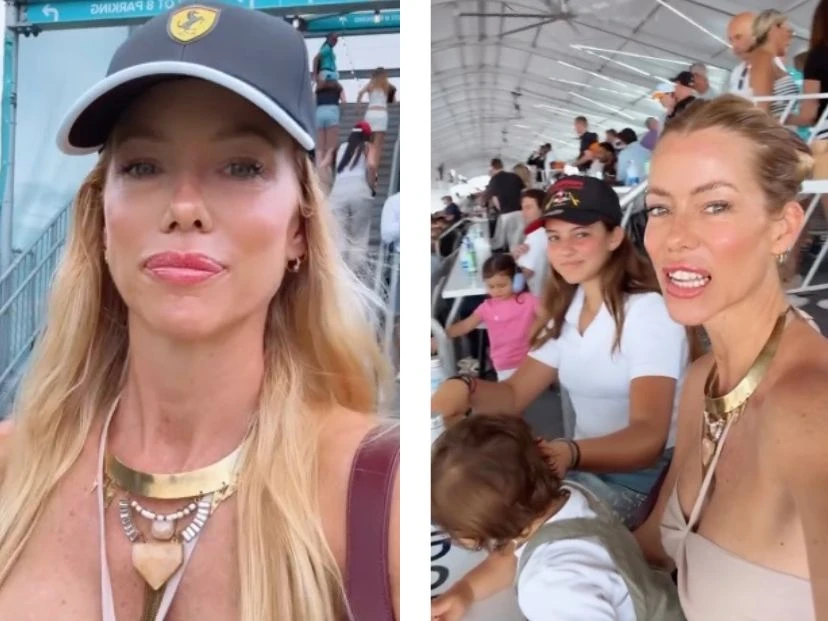 Nicole Neumann en la F1 de Miami