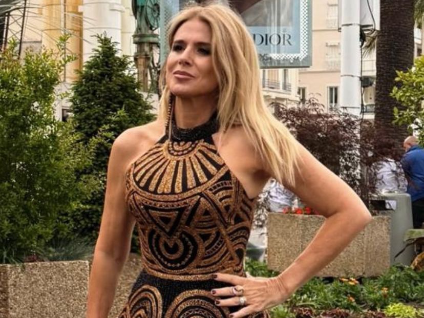 Flavia Palmiero deslumbra en Cannes con un sofisticado diseño de Gabriel Lage
