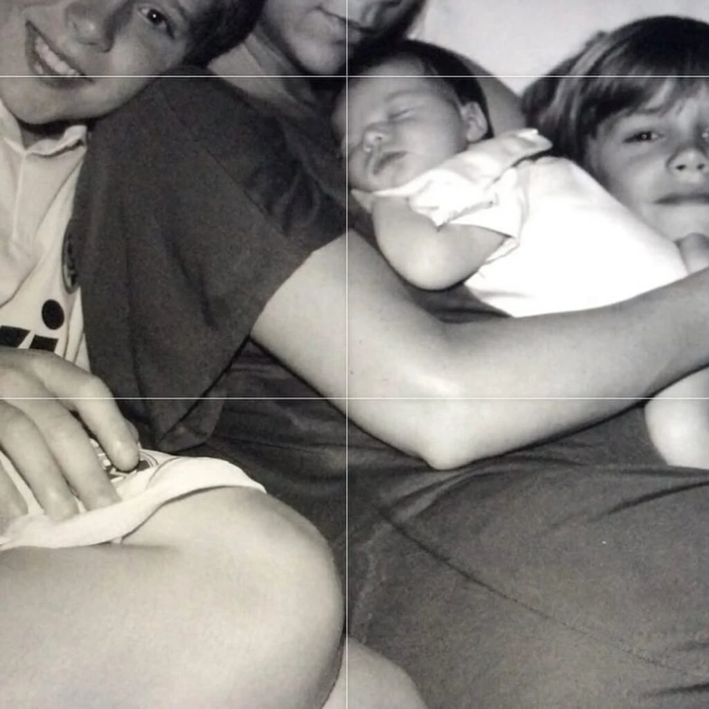 Las fotos que compartió David Beckham para reflexionar sobre sus 50 años. Foto: IG