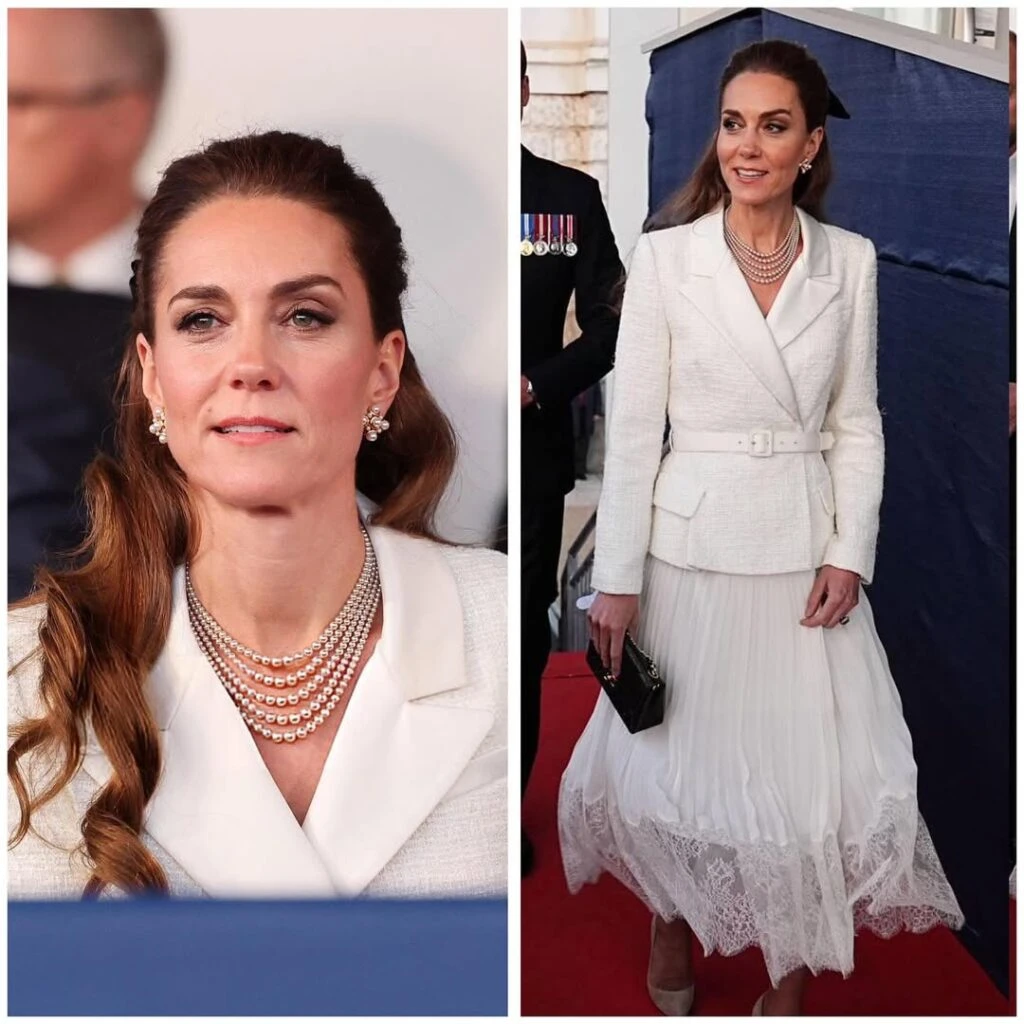 Kate Middleton apostó al blanco y brilló con un outfit de inspiración retro