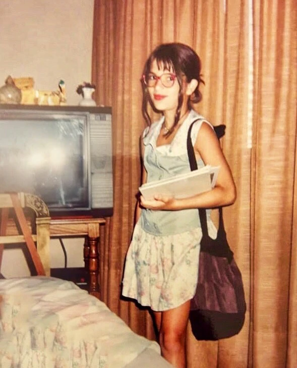 las fotos vintage que compartió Gime Accardi junto a su mensaje por cumplir 40 años. Foto: IG.