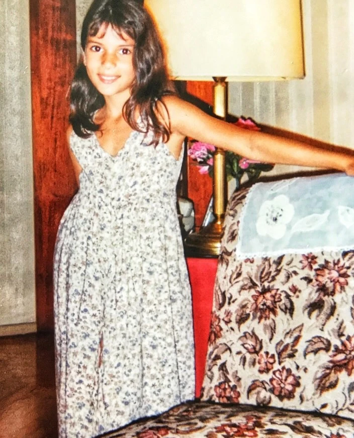 las fotos vintage que compartió Gime Accardi junto a su mensaje por cumplir 40 años. Foto: IG.