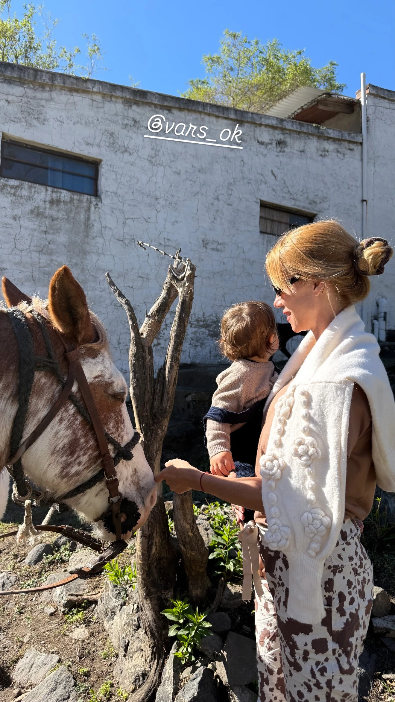 Nicole Neumann junto a su bebé Cruz. Fotos: IG. 