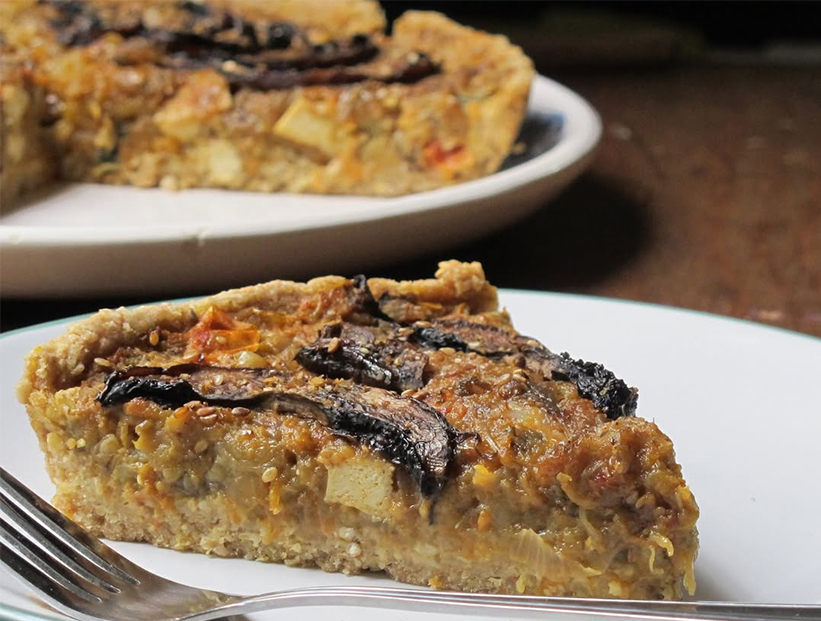Tarta de berenjenas con masa casera: la receta fácil y rica que te resuelve el almuerzo