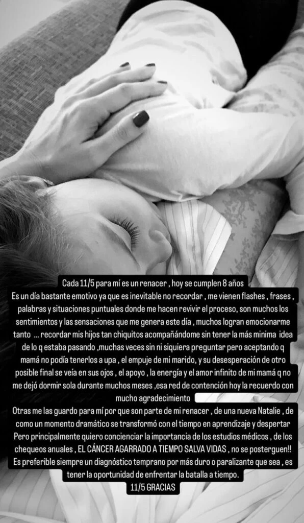 Natalie Weber recordó cómo fue su lucha contra el cáncer