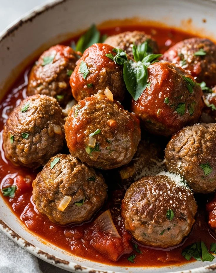Albóndigas caseras en salsa picante
