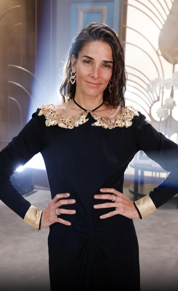 Juana Viale marcó tendencia con un vestido reciclado: moda circular con sello de Gino Bogani