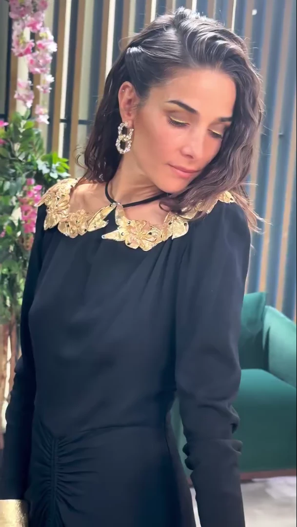 Juana Viale marcó tendencia con un vestido reciclado: moda circular con sello de Gino Bogani
