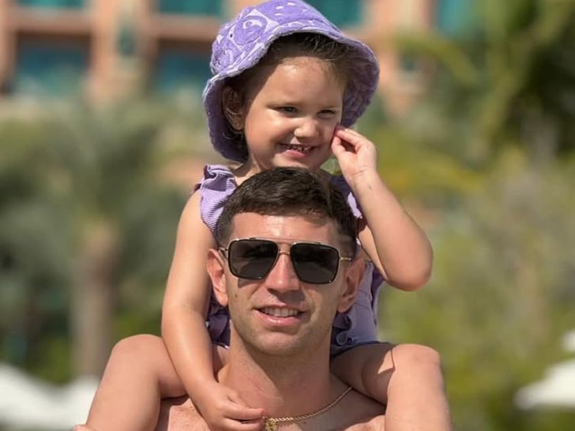 El tierno mensaje del Dibu Martínez a su hija, Ava, por su cumpleaños número 4
