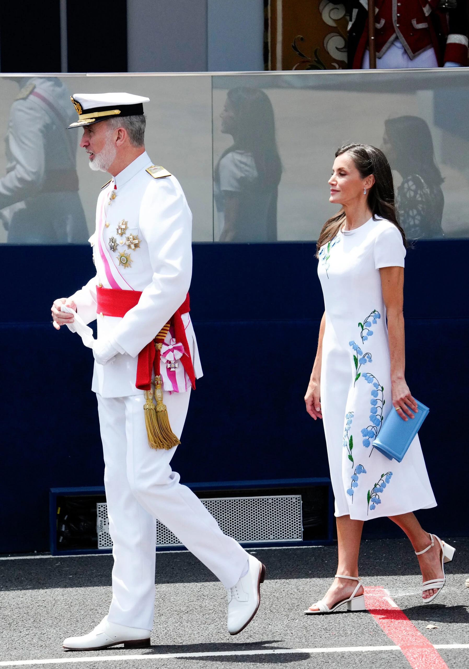 Letizia Ortiz y el esposo Felipe VI. Fotos: Fotonoticias.