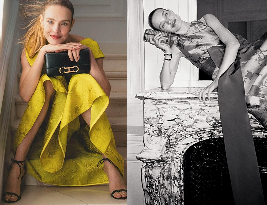 Elegancia atemporal: Natalia Vodianova es la imagen de CH Carolina Herrera Fall 25