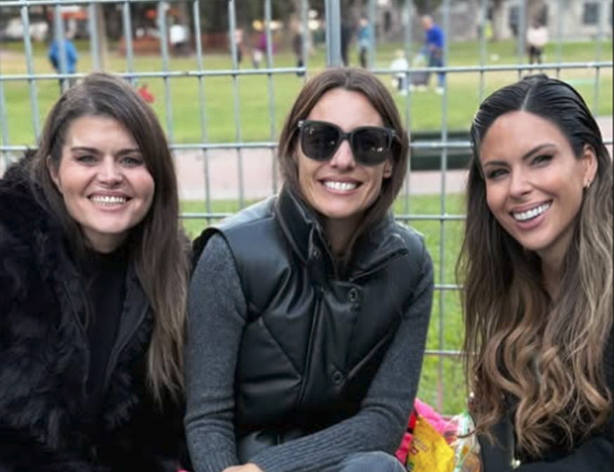 Pampita, Barby Franco y Angie Balbiani compartieron una tarde con sus hijos en la plaza
