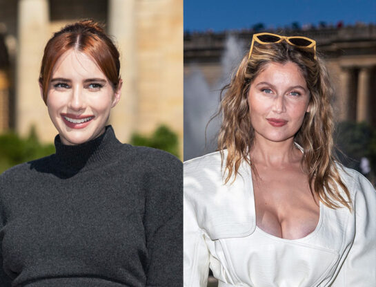 Vidriera: de Emma Roberts a Laetitia Casta, los looks minimalistas en el desfile de Jacquemus