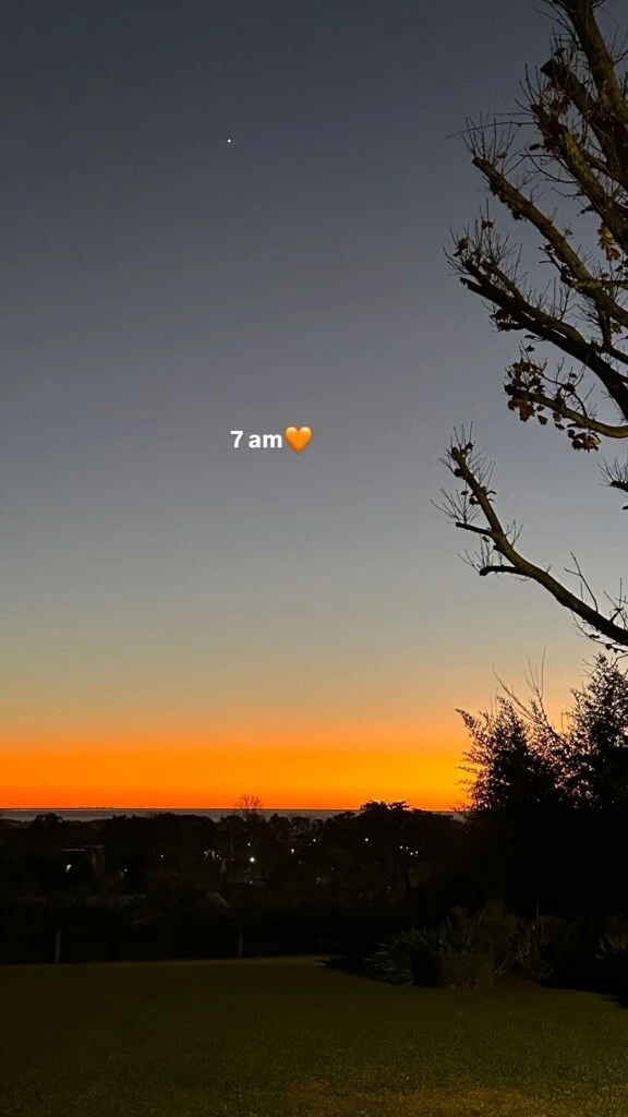 Juliana Awada mostró cuál es la actividad que más le gusta hacer por la mañana