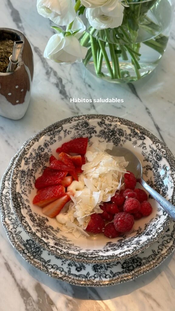 Juliana Awada mostró cuál es la actividad que más le gusta hacer por la mañana