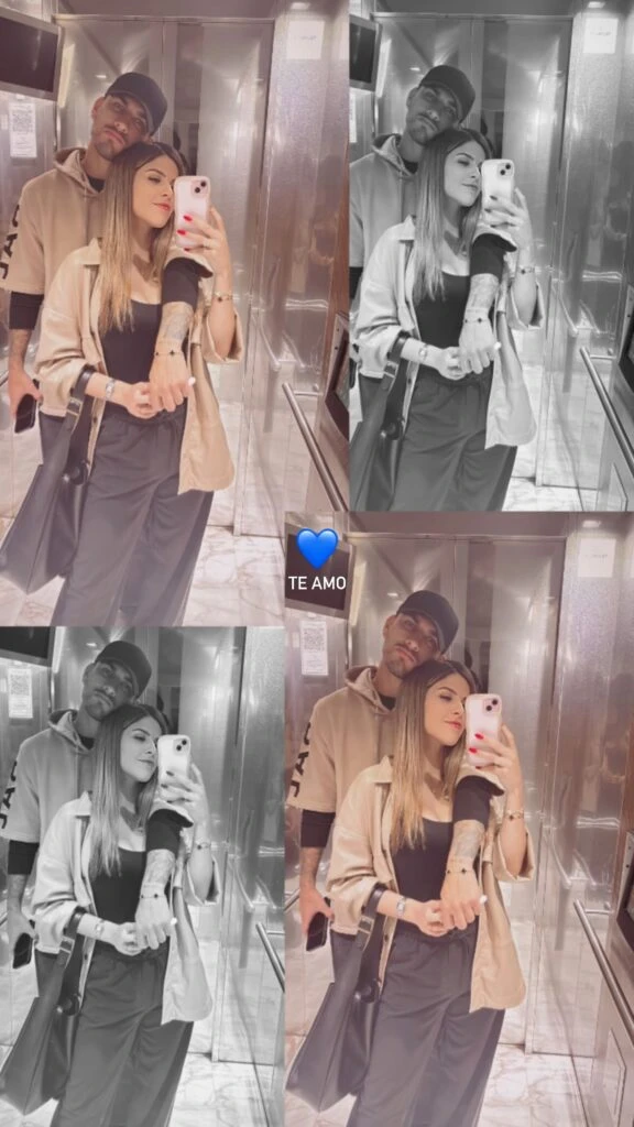 Camila Galante compartió fotos junto al futbolista. Fotos: IG.