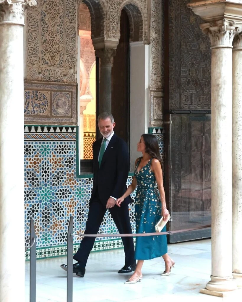 Letizia Ortiz y el rey Felipe VI. Foto: IG.