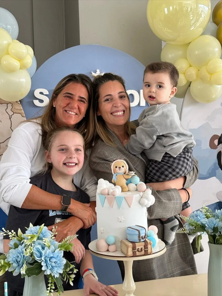 El momento de la torta. Foto: IG