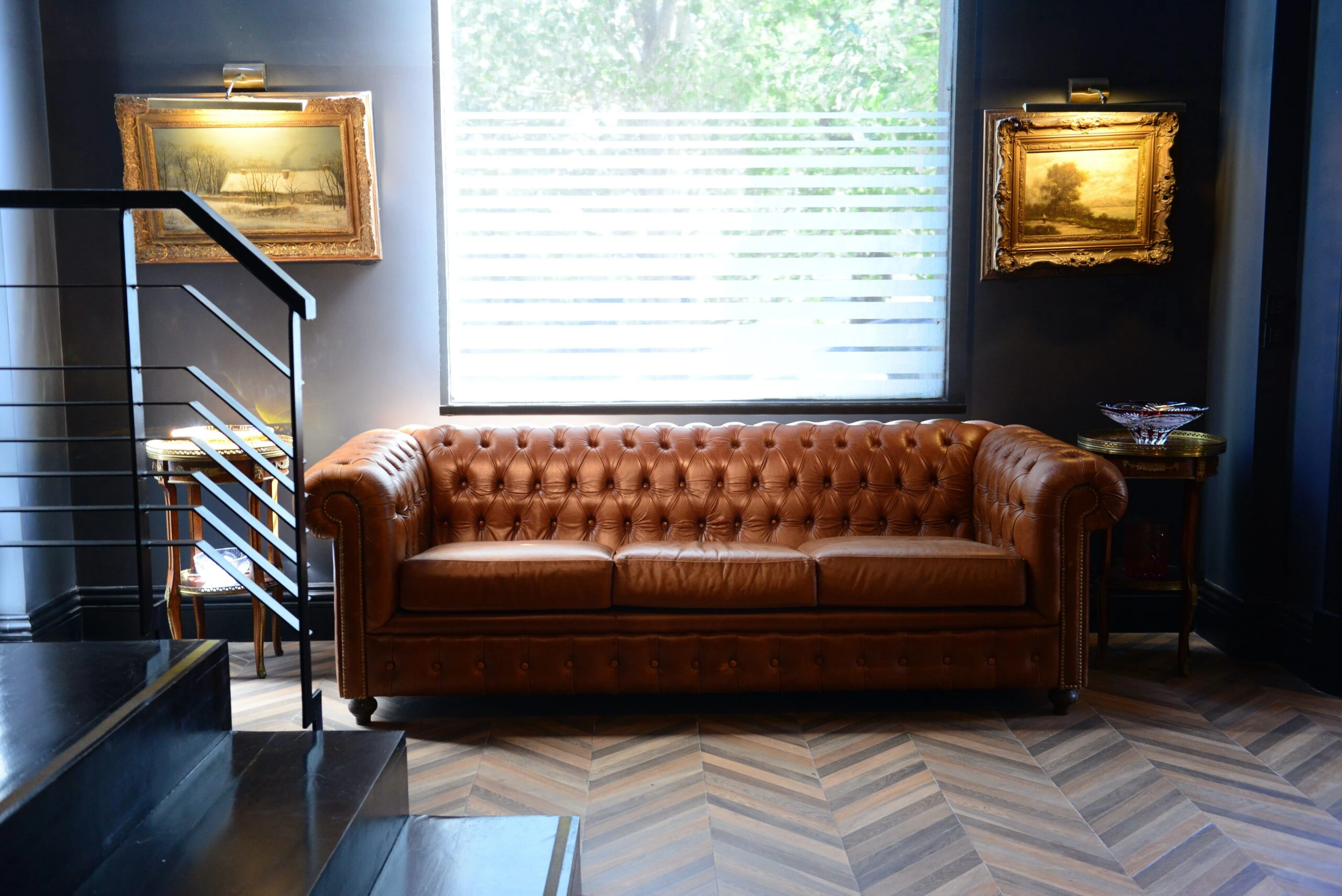 La recepción del restaurante Harutiun.