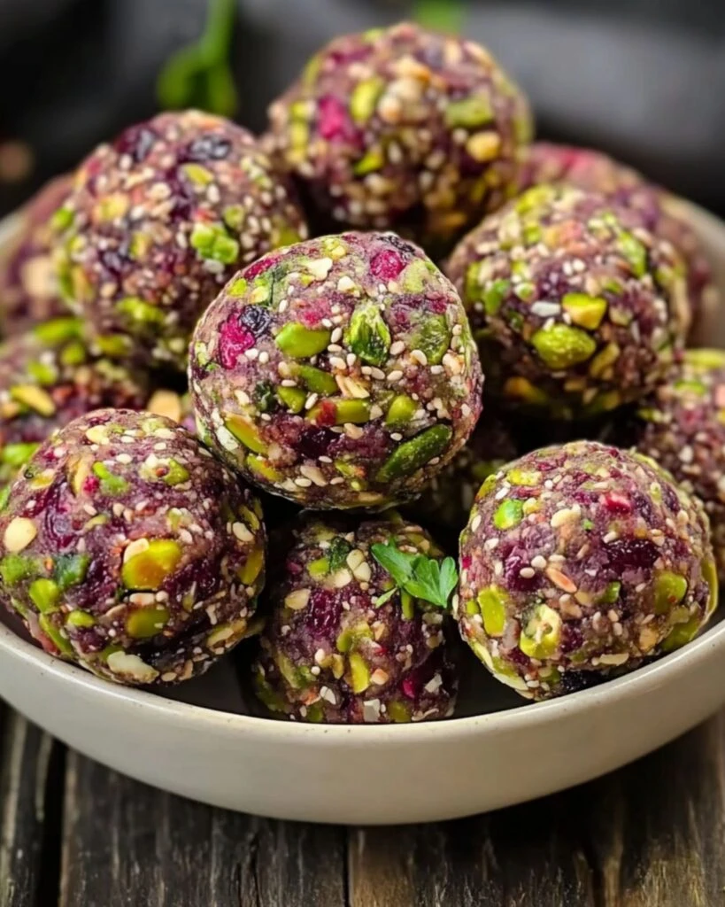 Bolitas energéticas de pistacho, agua de rosas y dátiles: receta fácil y saludable