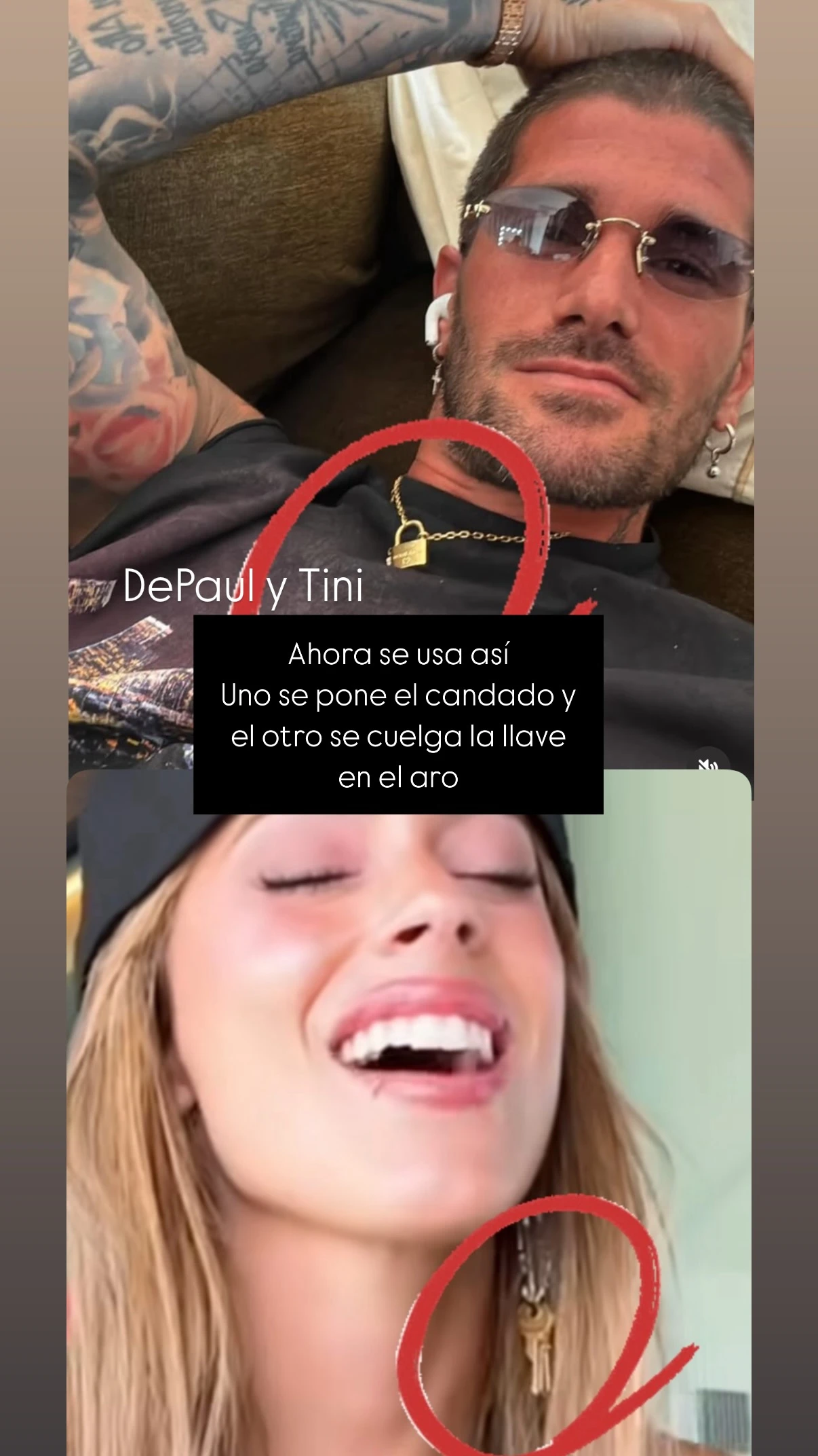 Tini y De Paul están usando la bijou más romántica sellando su amor