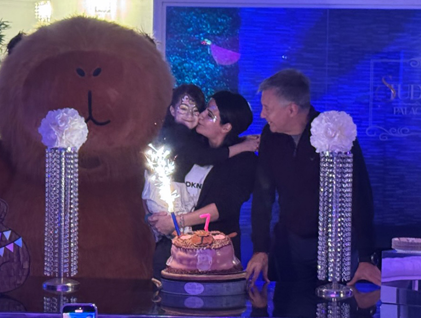 Así fue la fiesta temática de Alina, la hija de Rolando Graña y Giselle Krüger, que cumplió 7 años