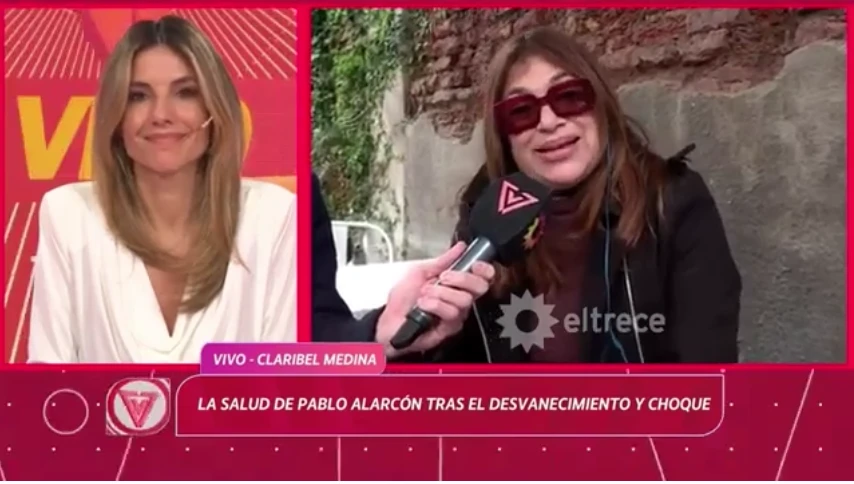 Claribel Medina habló sobre la salud de Pablo Alarcón con Belén Ludueña