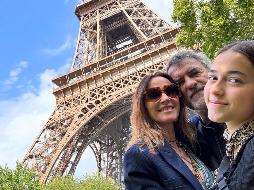 Las fotos del viaje de Vero Lozano y su familia a París