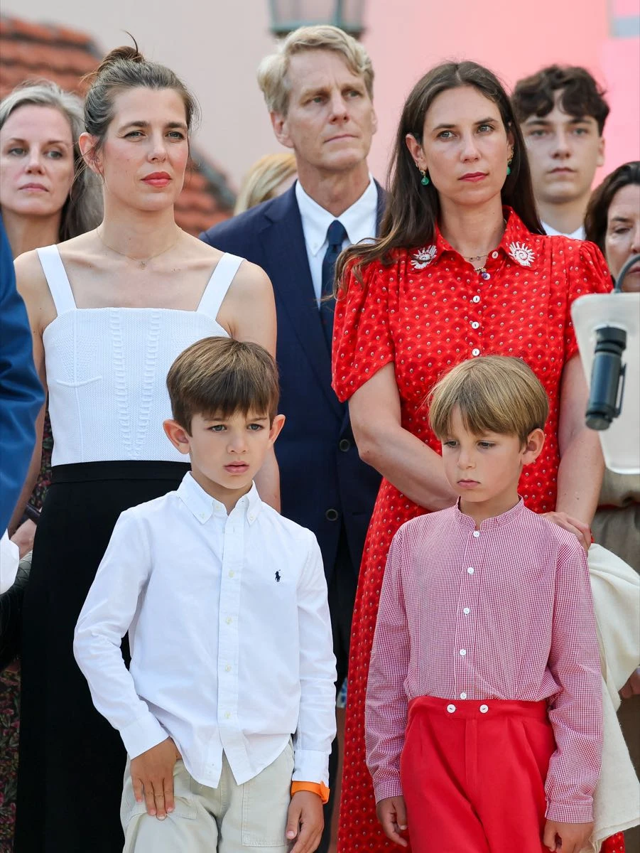 Charlotte Casiraghi, Balthazar Casiraghi-Rassam, Tatiana Santo Domingo, Maximiliano Casiraghi.
