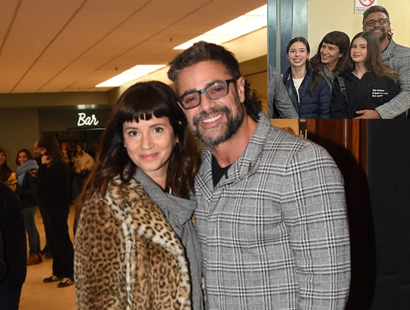 Griselda Siciliani y Luciano Castro en modo "familia ensamblada": salida al teatro con sus hijas