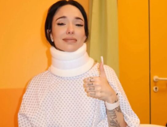 La Joaqui se accidentó mientras daba un show en Milán: qué le pasó