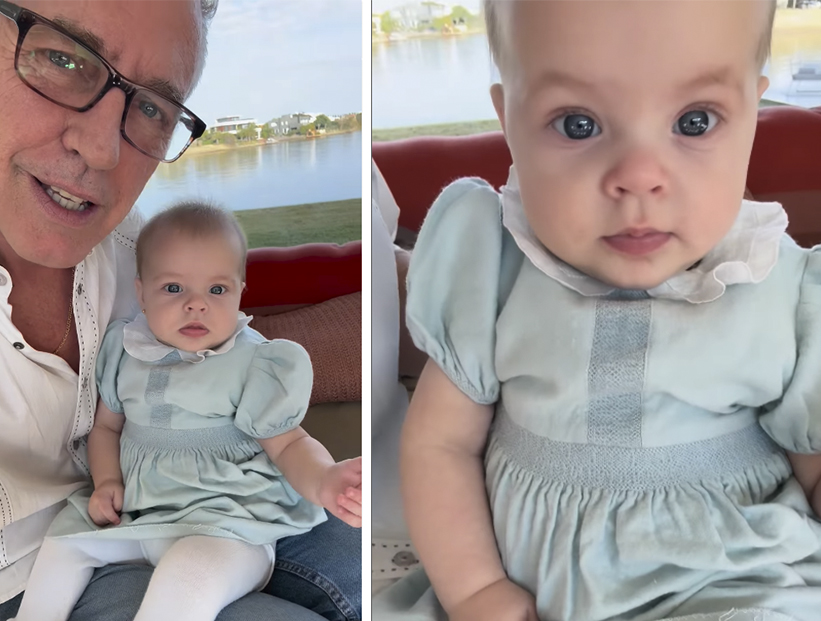 El look vintage de Milenka: llevó un vestido heredado de su abuela que tiene 85 años