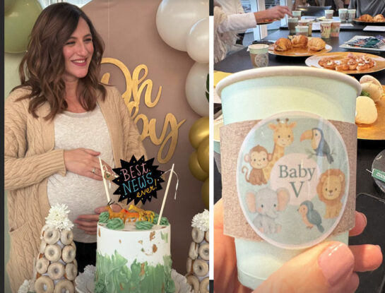 Las fotos del baby shower de Carolina Amoroso: selva urbana, globología y mucho amor