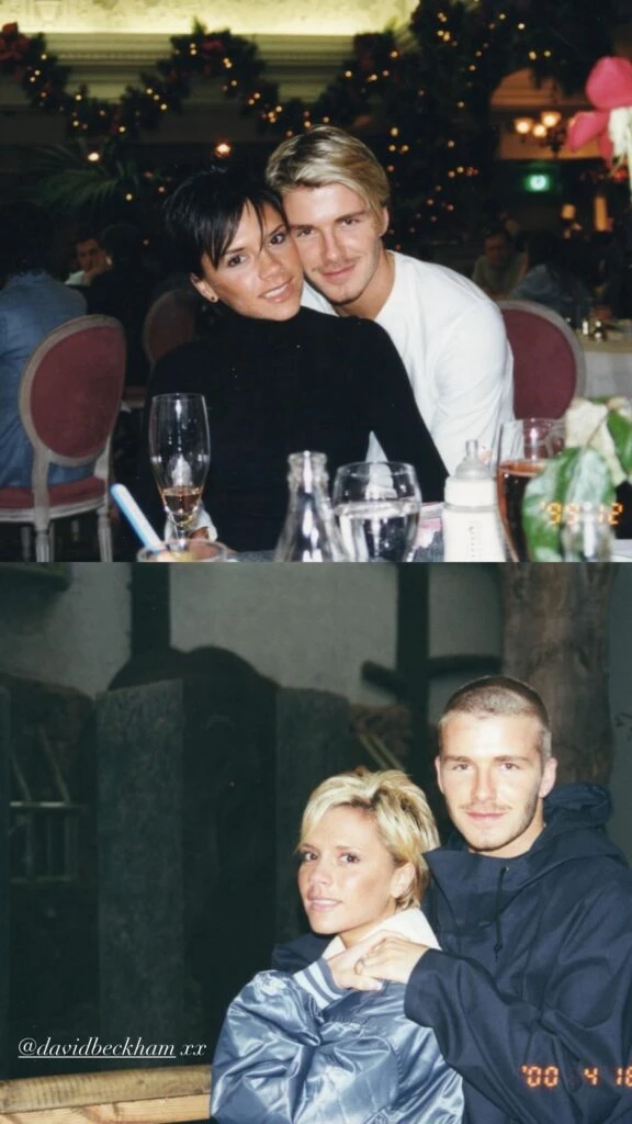 Las fotos que subió Victoria Beckham por su aniversario con David. Foto: IG