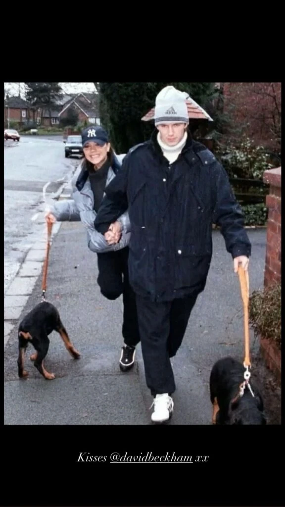 Las fotos que subió Victoria Beckham por su aniversario con David. Foto: IG