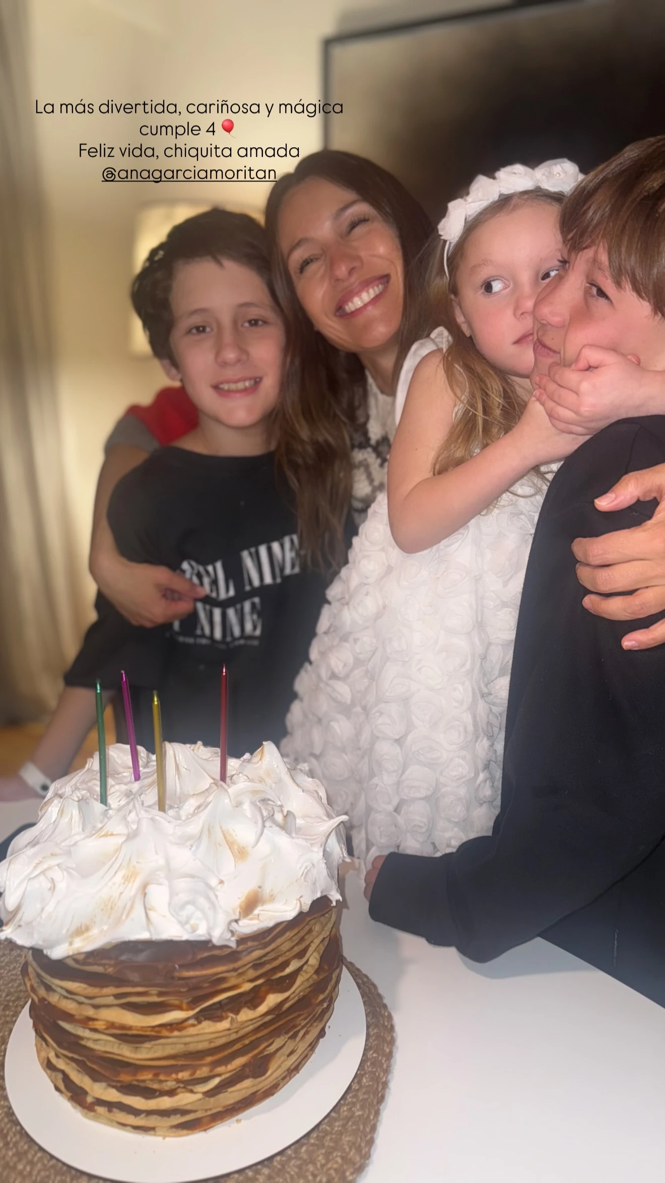 Así fue el festejo del cumpleaños número 4 de Ana García Moritán en la Patagonia. Foto: IG