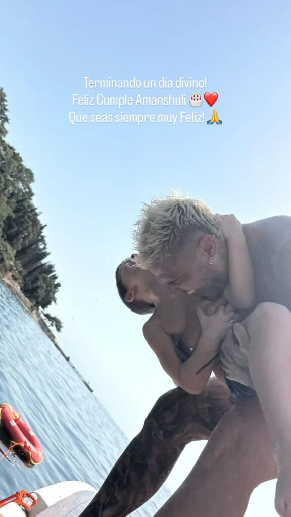 El tierno mensaje de Mauro Icardi dedicado a Amancio Vicuña, el hijo de la China Suárez, por su cumpleaños
