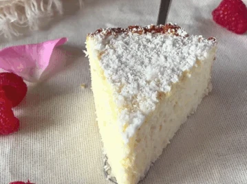 Torta fit de ricota y coco sin gluten