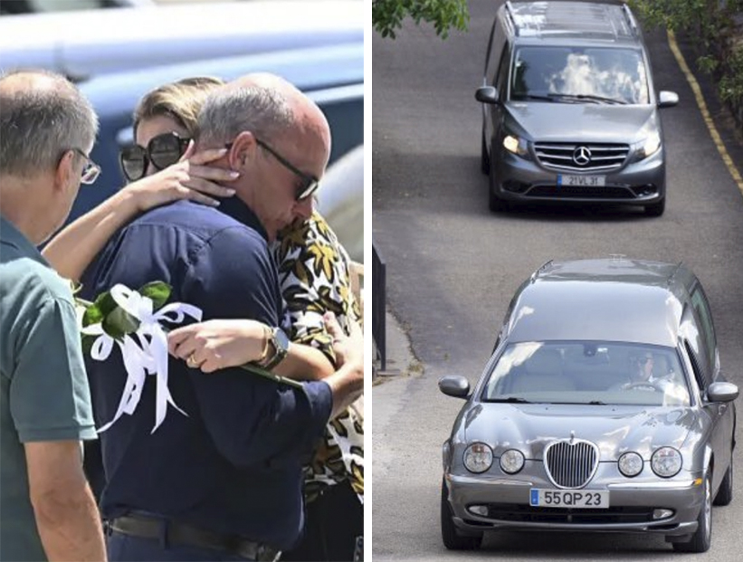 Las desgarradoras fotos del velatorio de Diogo Jota y André Silva: dolor, aplausos y homenaje en su ciudad natal