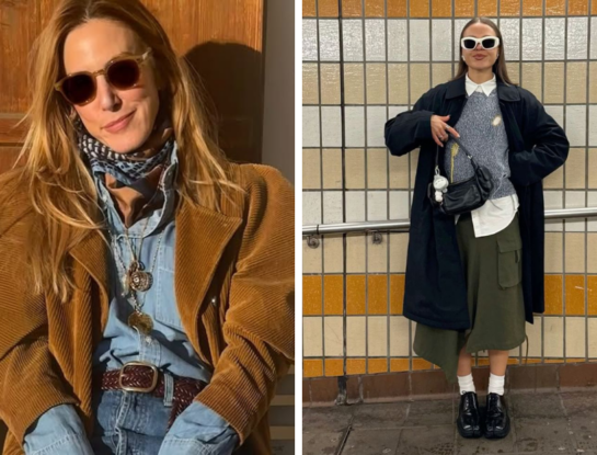 7 looks cancheros del street style para saber cómo aplicar el layering