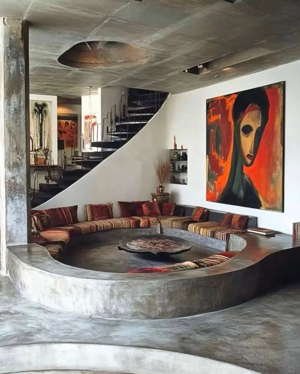 Los pozos de conversación abrazan e invitar a estar. 