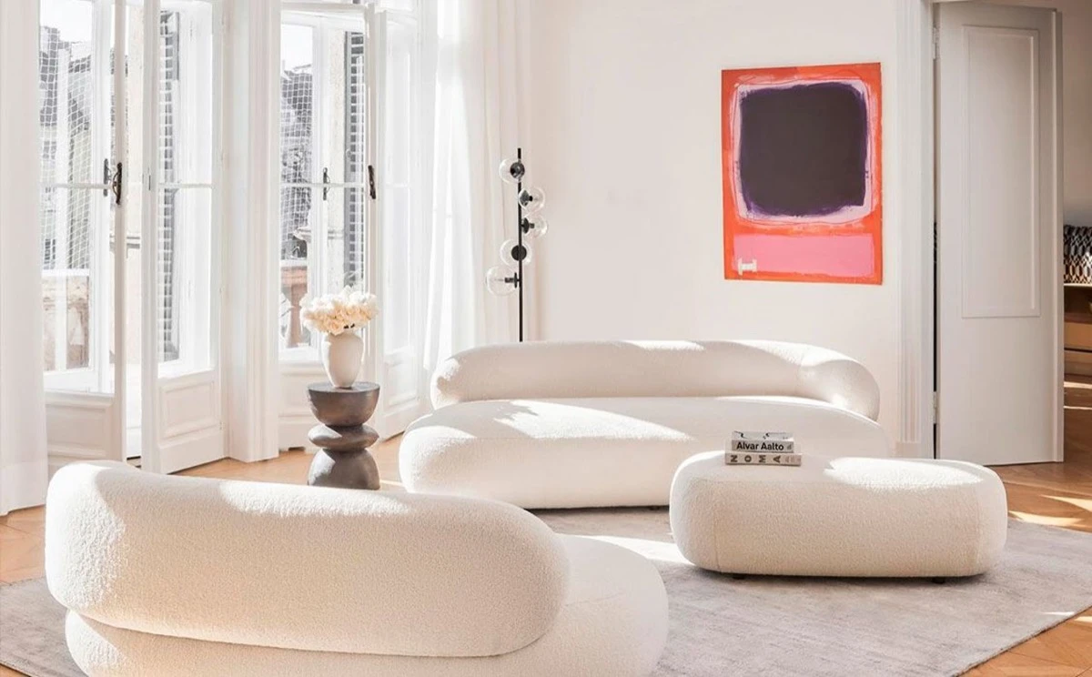 colores claros, cremosos y neutros suelen ser los más usados